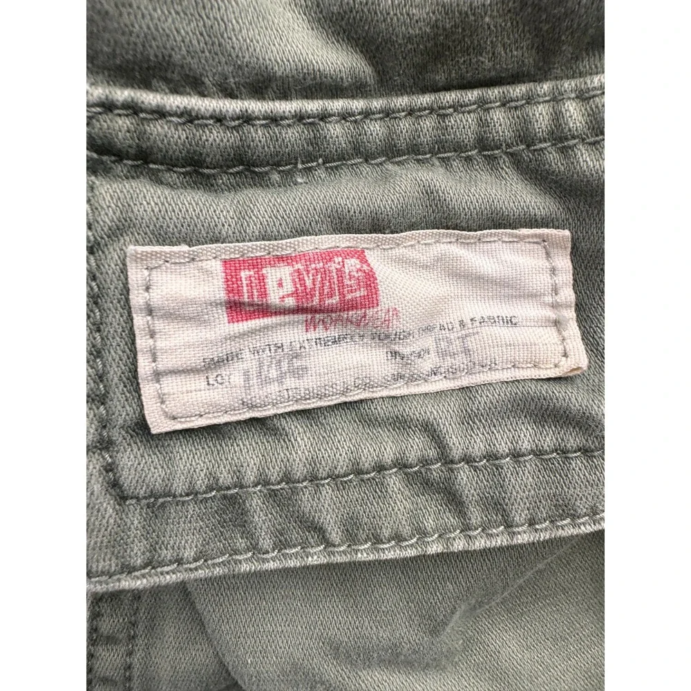 Levi's Workwear Cargo‎ Pants Boys Olive Green Canvas 16 Regular